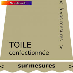 Toile Vert ABSINTHE et lambrequin vague