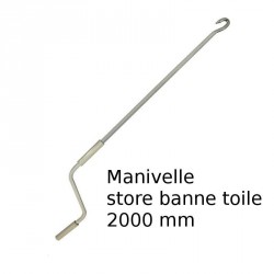 Manivelle N°4 pour store banne longueur 2000 mm