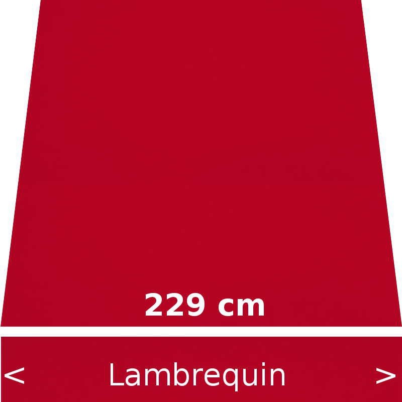 Lambrequin largeur 229 cm