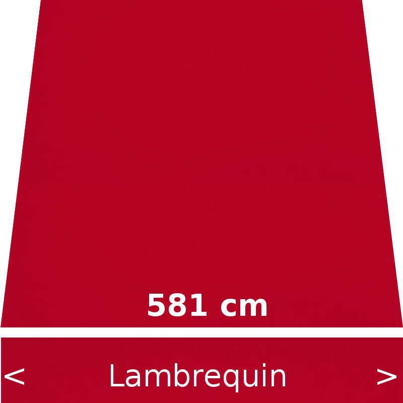 Lambrequin largeur 581 cm