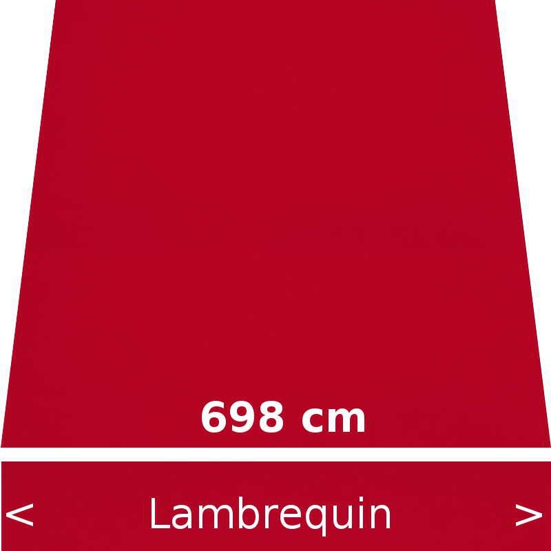 Lambrequin largeur 698 cm