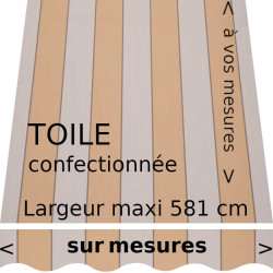 Toile collection Sienne jaune est son lambrequin vague fabriqués sur mesure