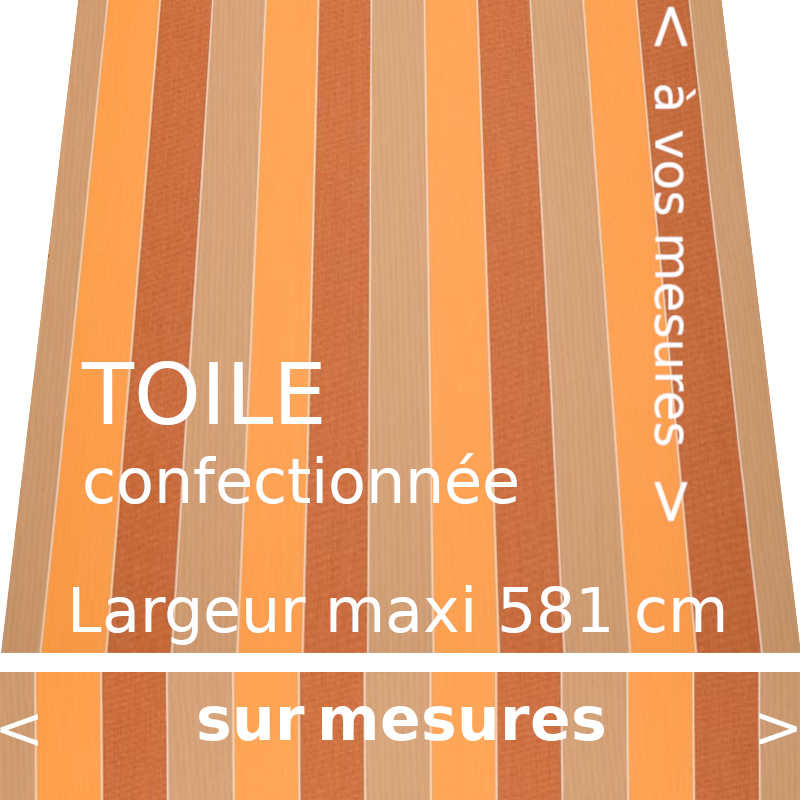 Toile collection Woodstock et son lambrequin forme : droit Toile collection Woodstock et son lambrequin forme : droit